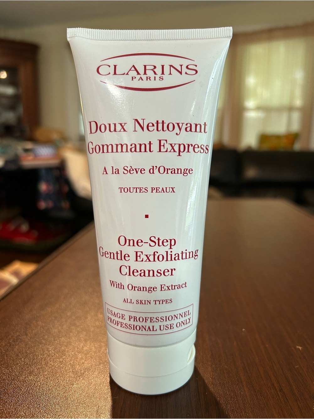 Clarins One-Step Gentle Exfoliating Cleanser - 6.92 ounce tube new without box